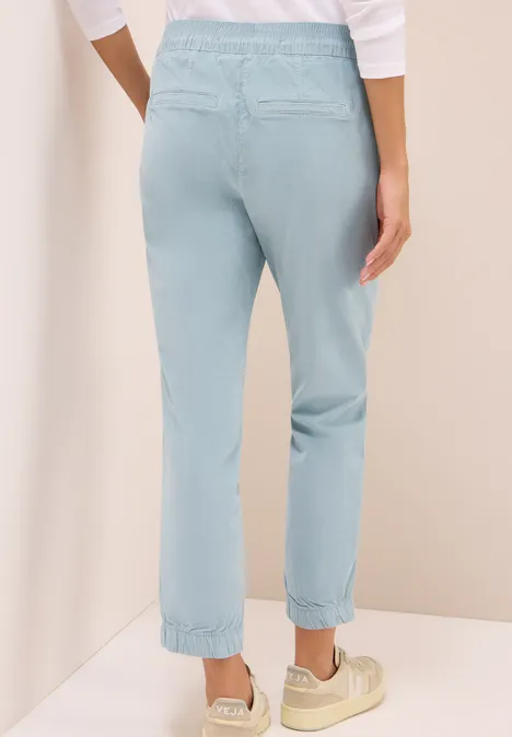 Cordhose im Casual Fit light mint blue