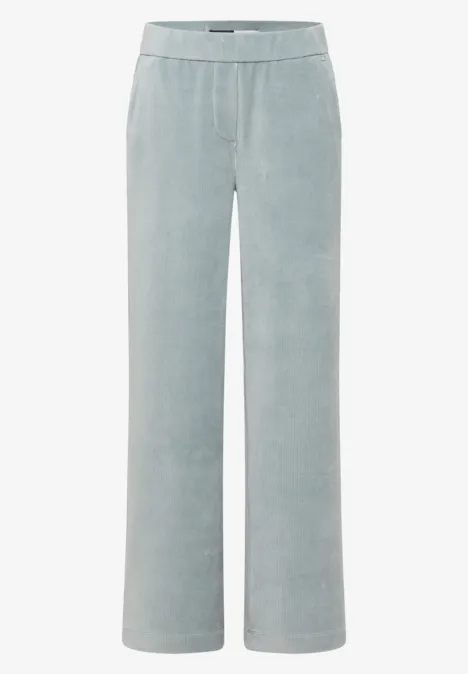 Wide Leg Cordhose light mint blue
