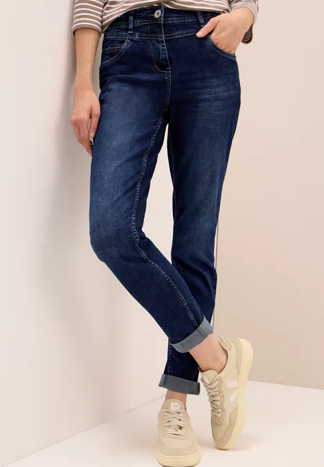 Slim Fit Jeans mid blue used wash