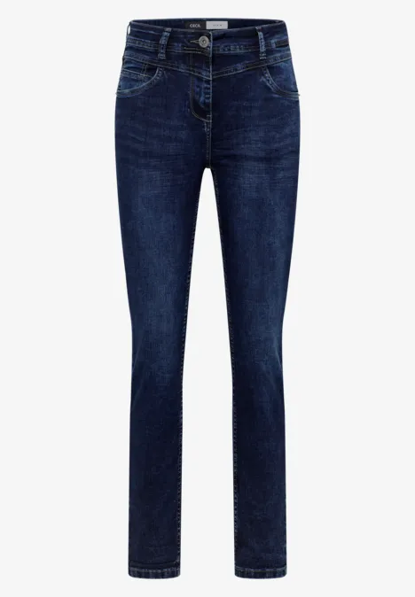 Slim Fit Jeans mid blue used wash