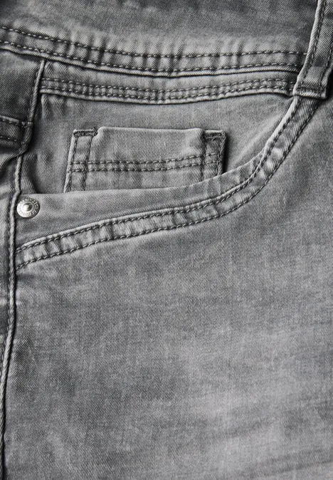 Jeans im Casual Fit mid grey random wash