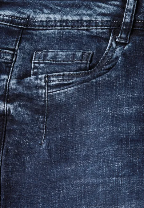 Straight Leg Jeans mid blue wash