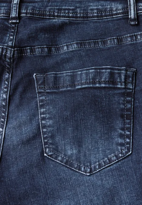 Straight Leg Jeans mid blue wash