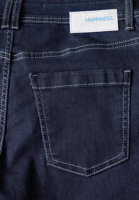 Rinsed Wide Leg Jeans rinsed wash
