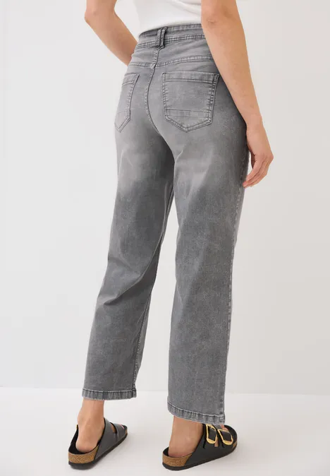 Wide Leg Jeans mid grey random wash