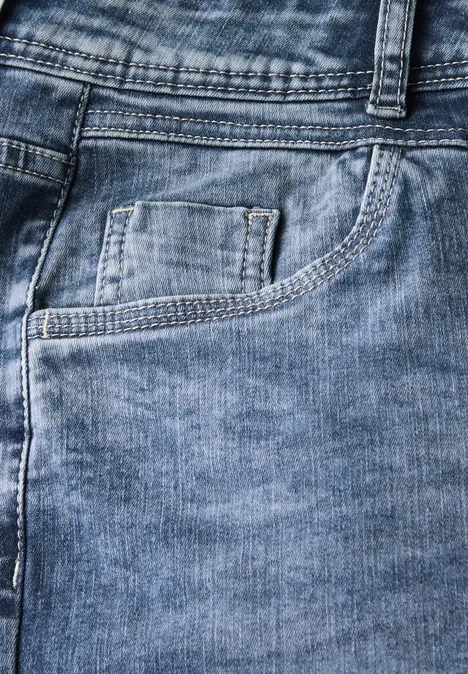Wide Leg Jeans mid blue wash
