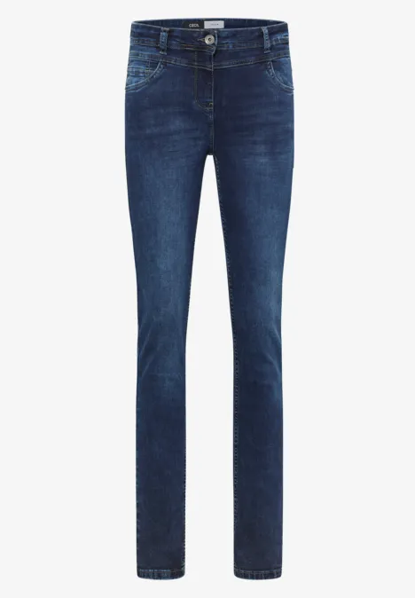 Slim Fit Jeans mid blue used wash