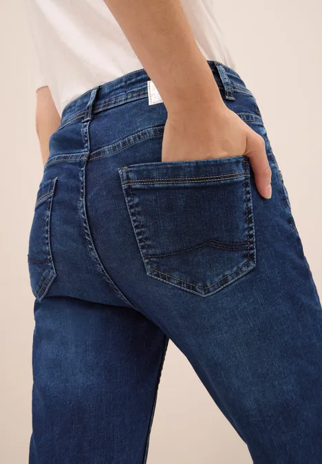 Slim Fit Jeans mid blue used wash