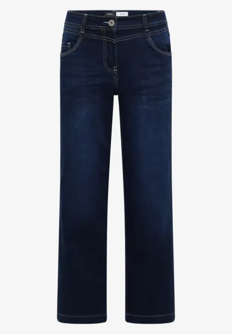 Wide Leg Jeans Dark blue wash