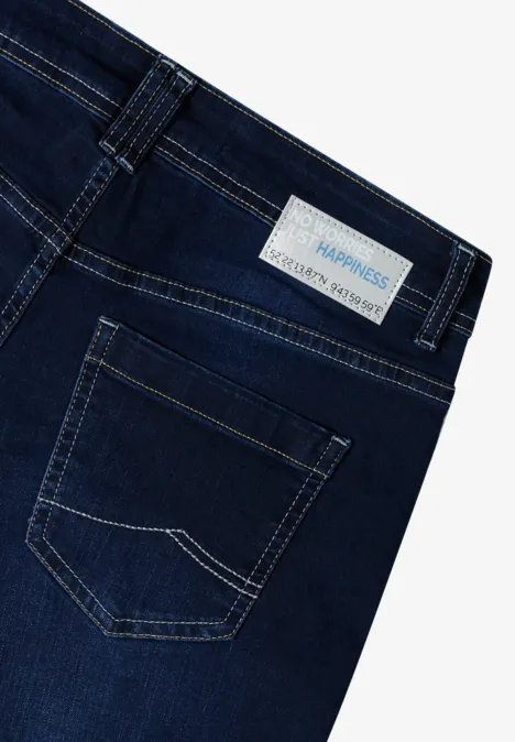 Wide Leg Jeans Dark blue wash
