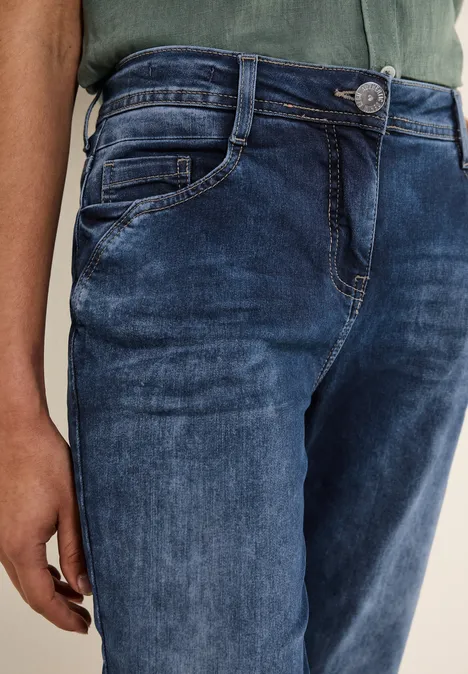 Capri Jeans mid blue wash