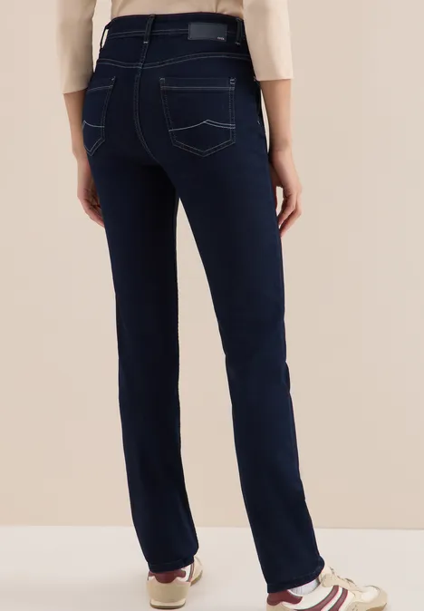 Straight Leg Jeans rinsed wash