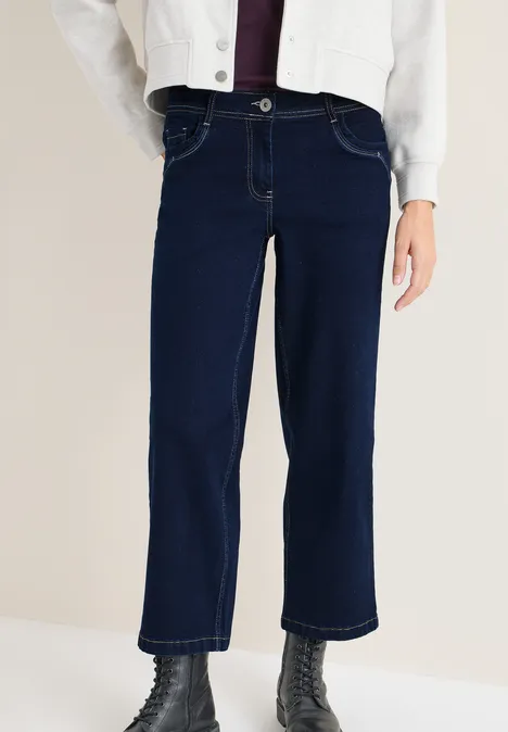 Wide Leg Rinsed Jeans rinsed wash