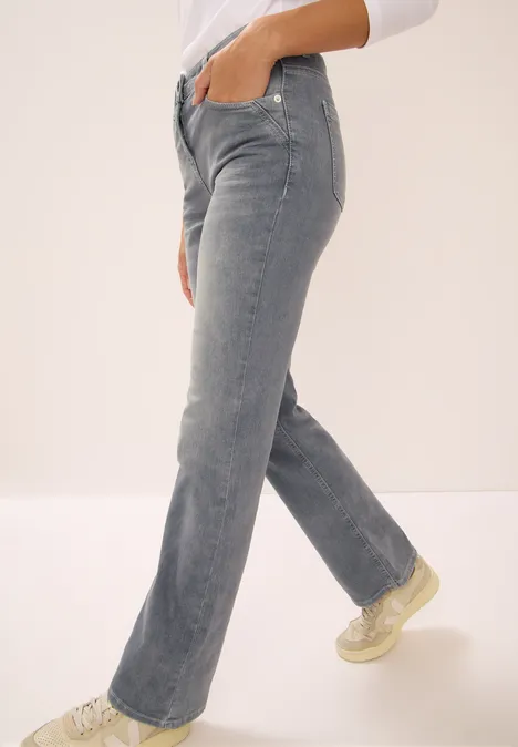 Bootcut Jeans mid grey random wash