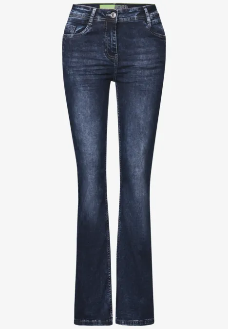 Bootcut Jeans mid blue used wash