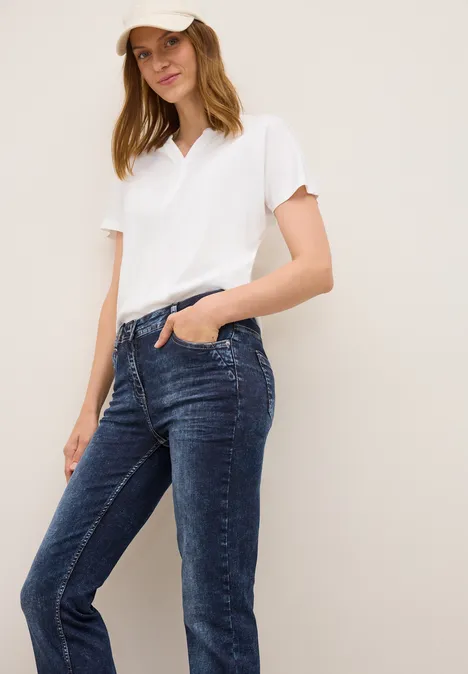 Bootcut Jeans mid blue used wash
