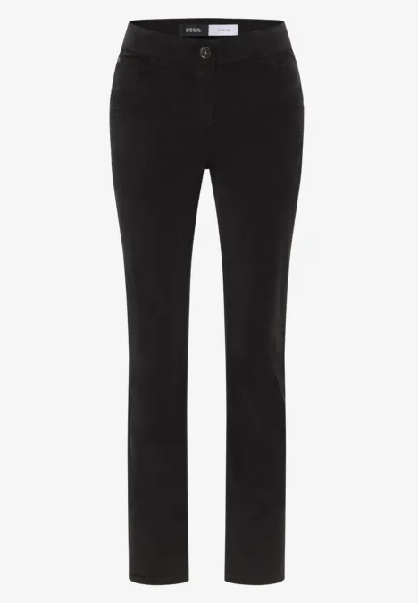 Sztruksowe spodnie Slim Fit carbon grey