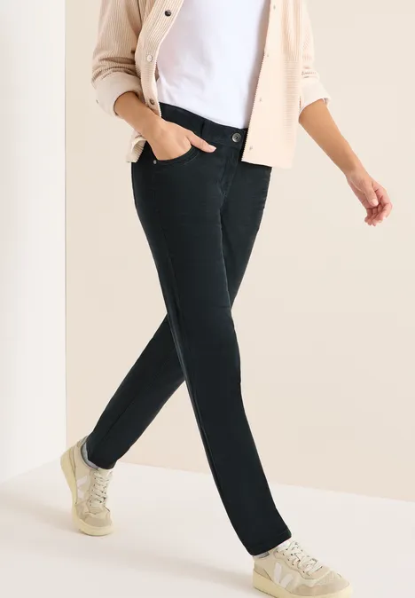 Slim Fit Cordhose dark emerald green