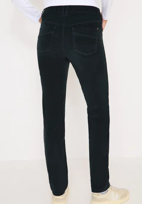 Slim Fit Cordhose dark emerald green