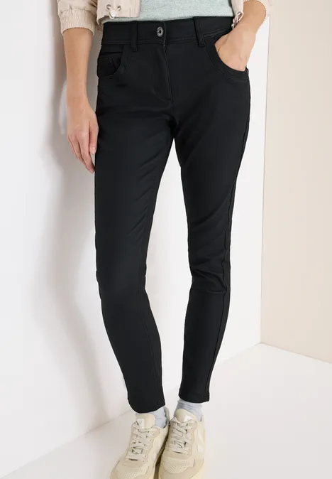Hose im Leder-Look Black