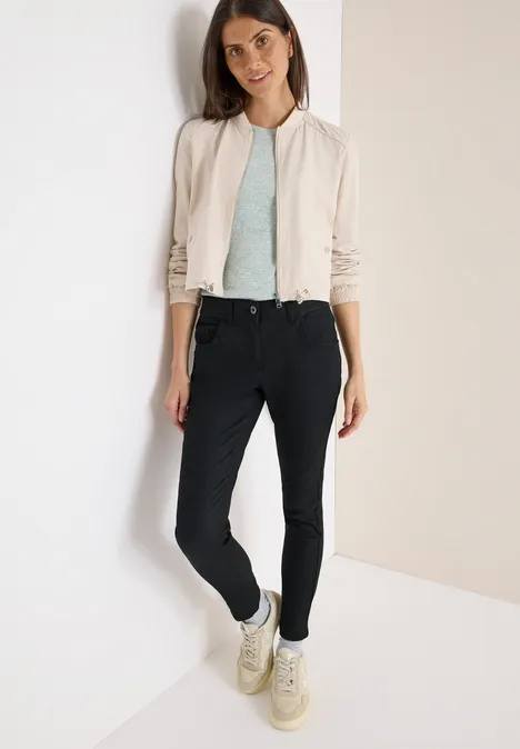 Hose im Leder-Look Black