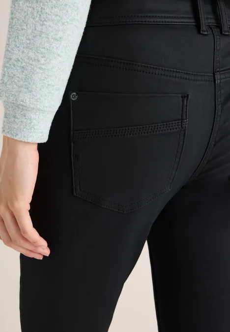 Hose im Leder-Look Black