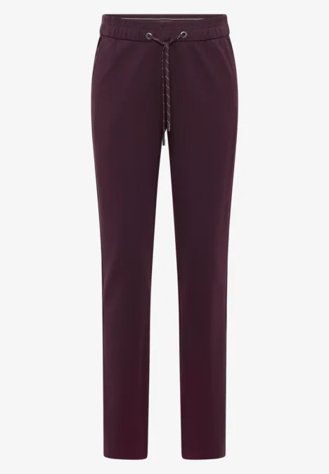 Casual Fit Hose eggplant red