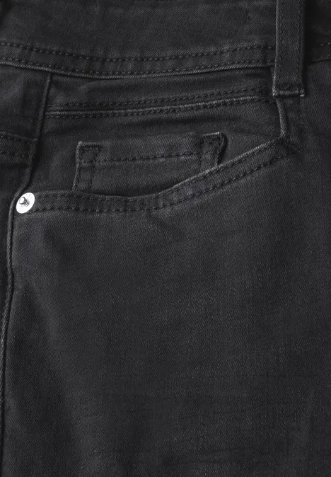 Straight Leg Jeans dark grey washed