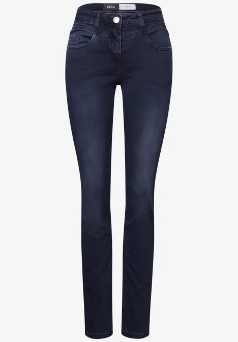 Straight Leg Jeans blue black random wash