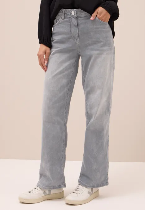 Wide Leg Jeans mid grey random wash