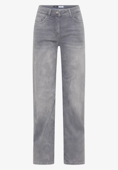 Wide Leg Jeans mid grey random wash