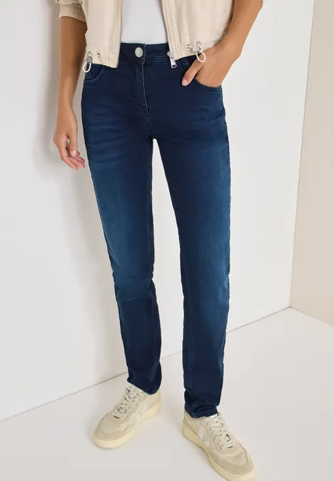 Jeans Slim Fit blue black random wash