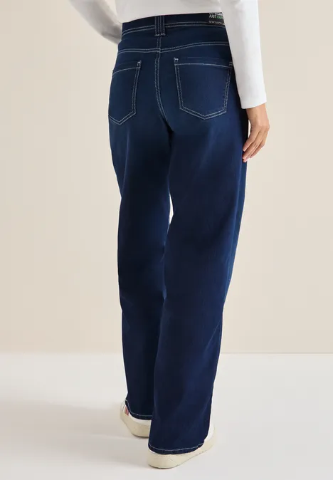 Wide Leg Jeans Dark blue wash