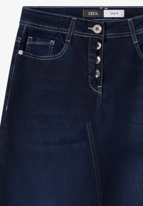 Wide Leg Jeans Dark blue wash