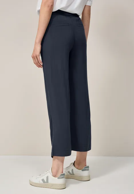 Straight Leg Viskose Hose universal blue