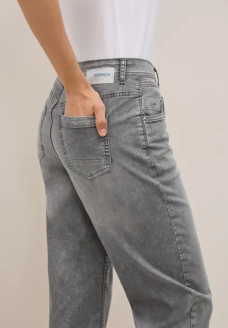 Wide Leg Jeans mid grey random wash