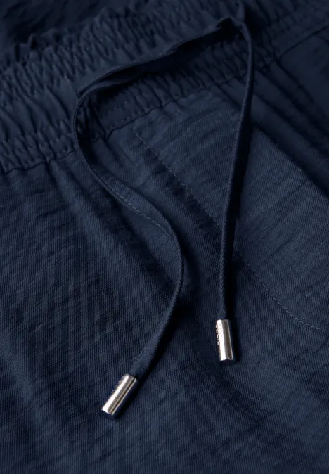 7/8 Twill-Hose mit Struktur urban navy blue