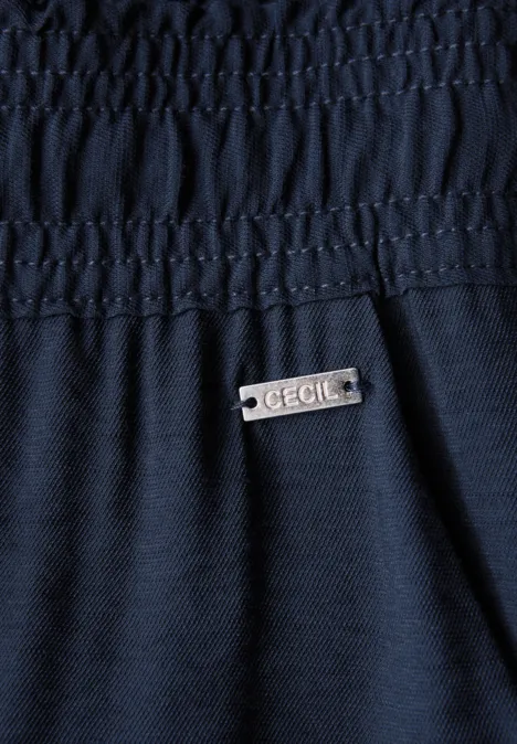 7/8 Twill-Hose mit Struktur urban navy blue