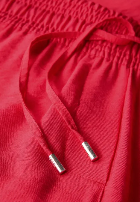 7/8 Twill-Hose mit Struktur glazed apple red