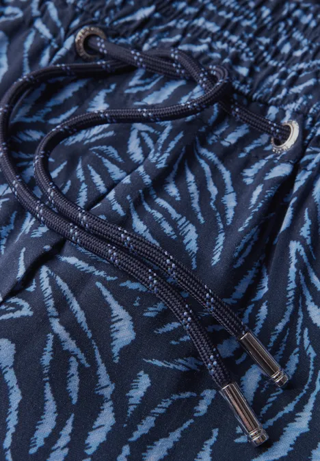 Gemusterte Loose Fit Hose urban navy blue
