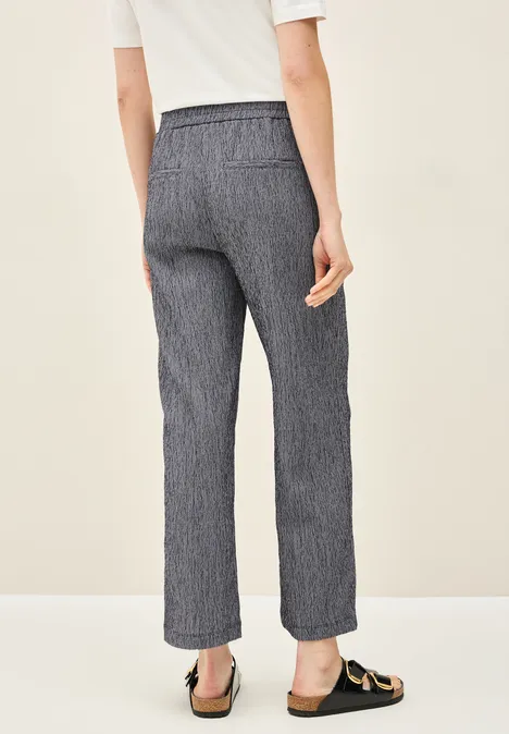 Straight Leg Crepe Hose urban navy blue