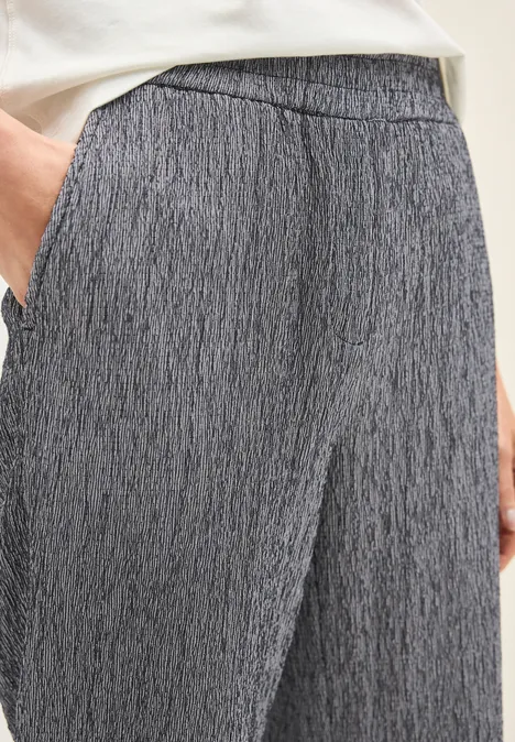 Straight Leg Crepe Hose urban navy blue