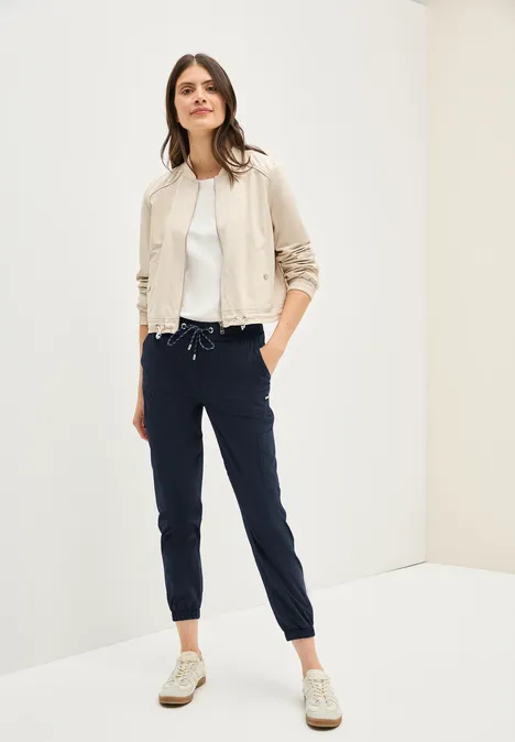 Gestreifte Cargo Hose urban navy blue