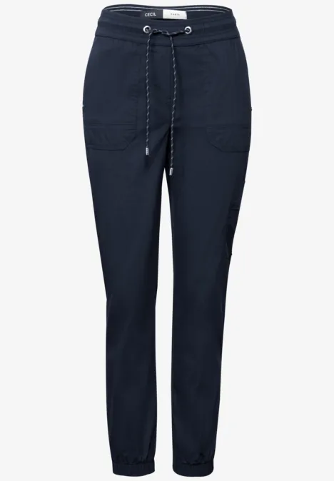 Gestreifte Cargo Hose urban navy blue