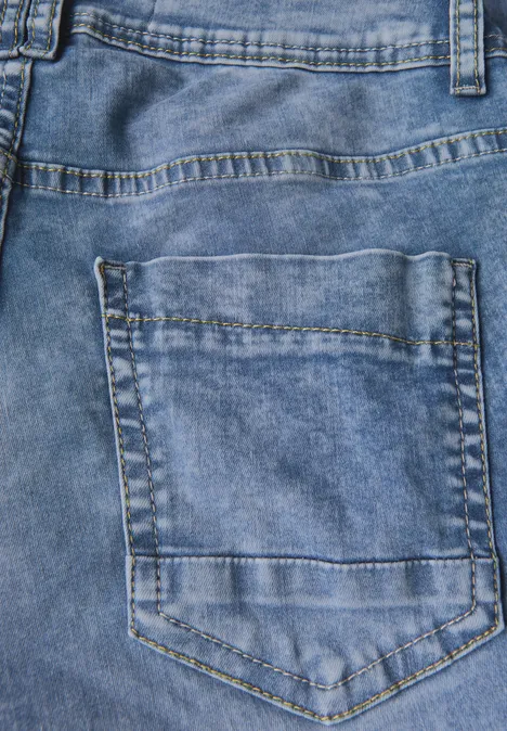 7/8 Wide Leg Jeans light blue wash