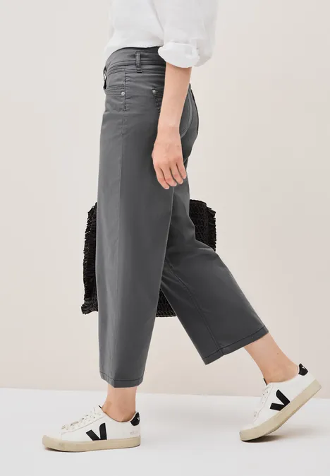 7/8 Wide Leg Hose graphite light grey