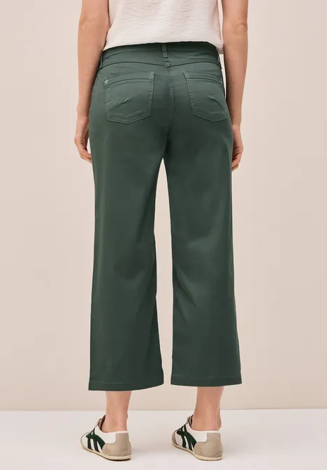 7/8 Wide Leg Hose dark balmy khaki