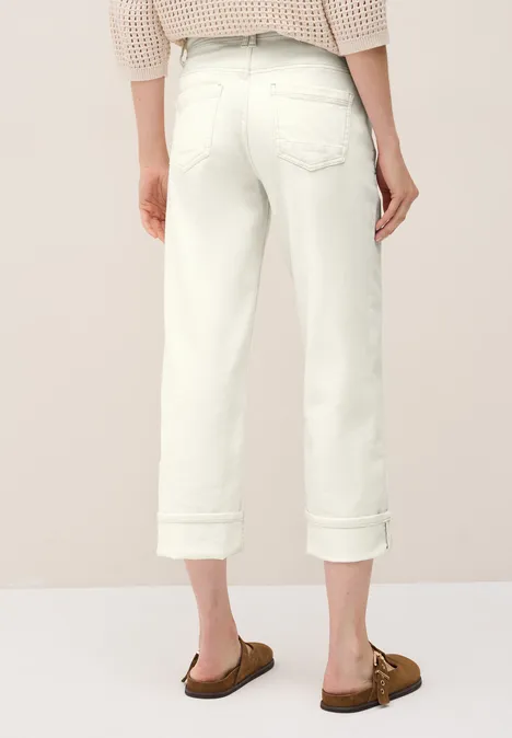 Straight Leg Jeans light beige
