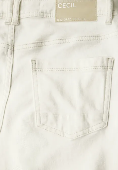 Straight Leg Jeans light beige