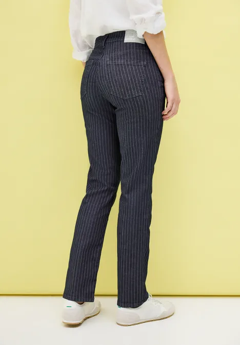 Straight Leg Jeans Dark blue wash